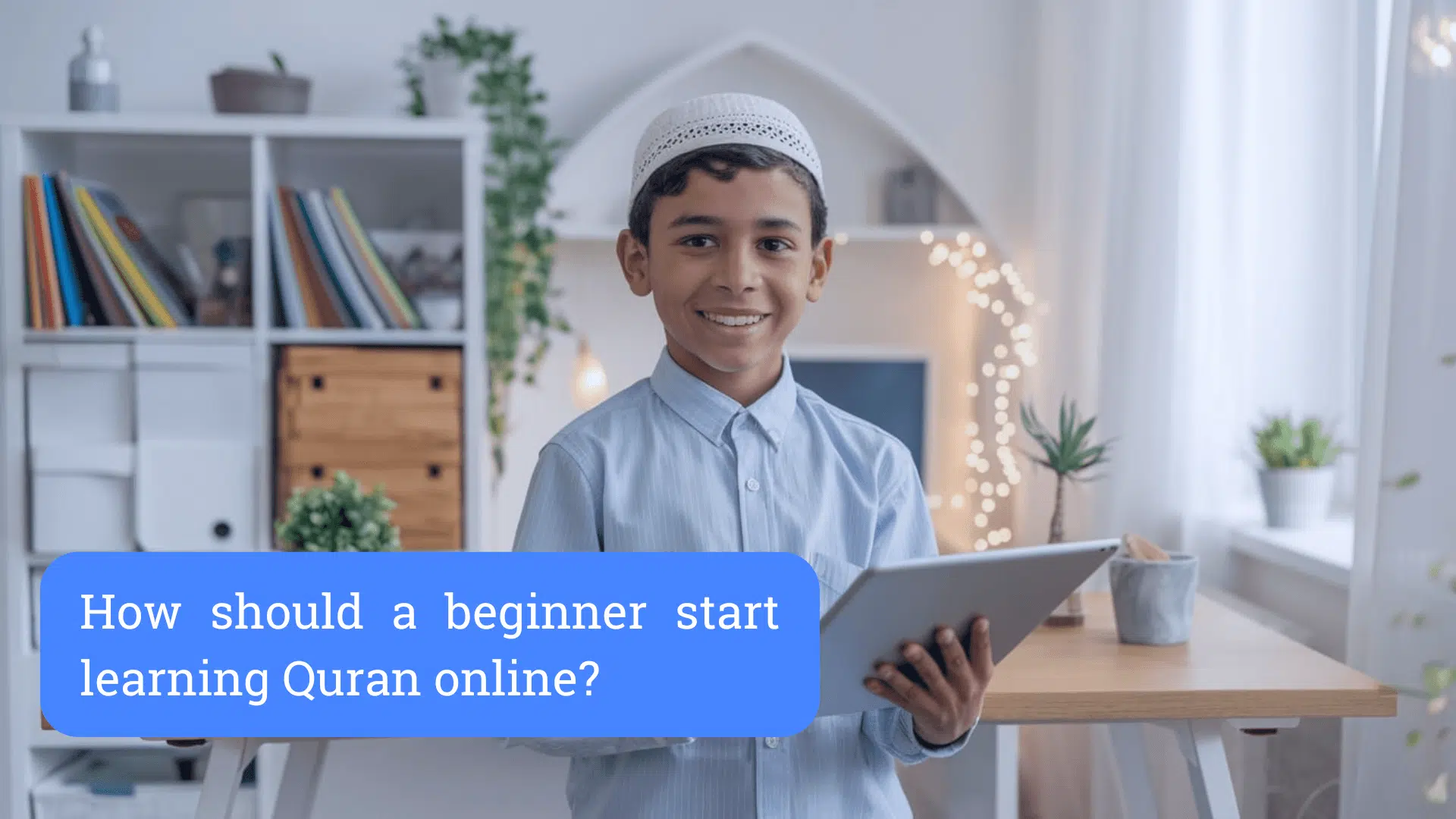 How should a beginner start learning Quran online