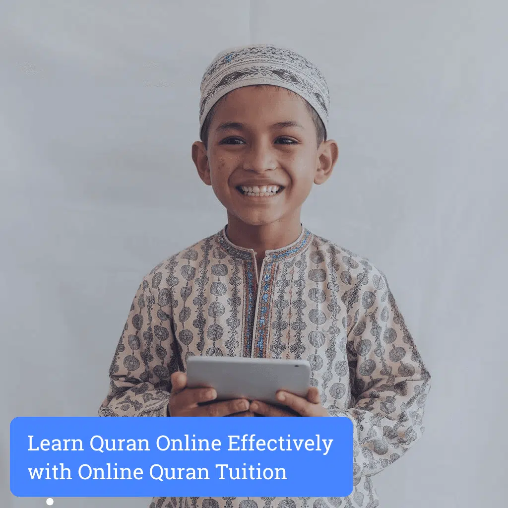 boy learning quran online effectively