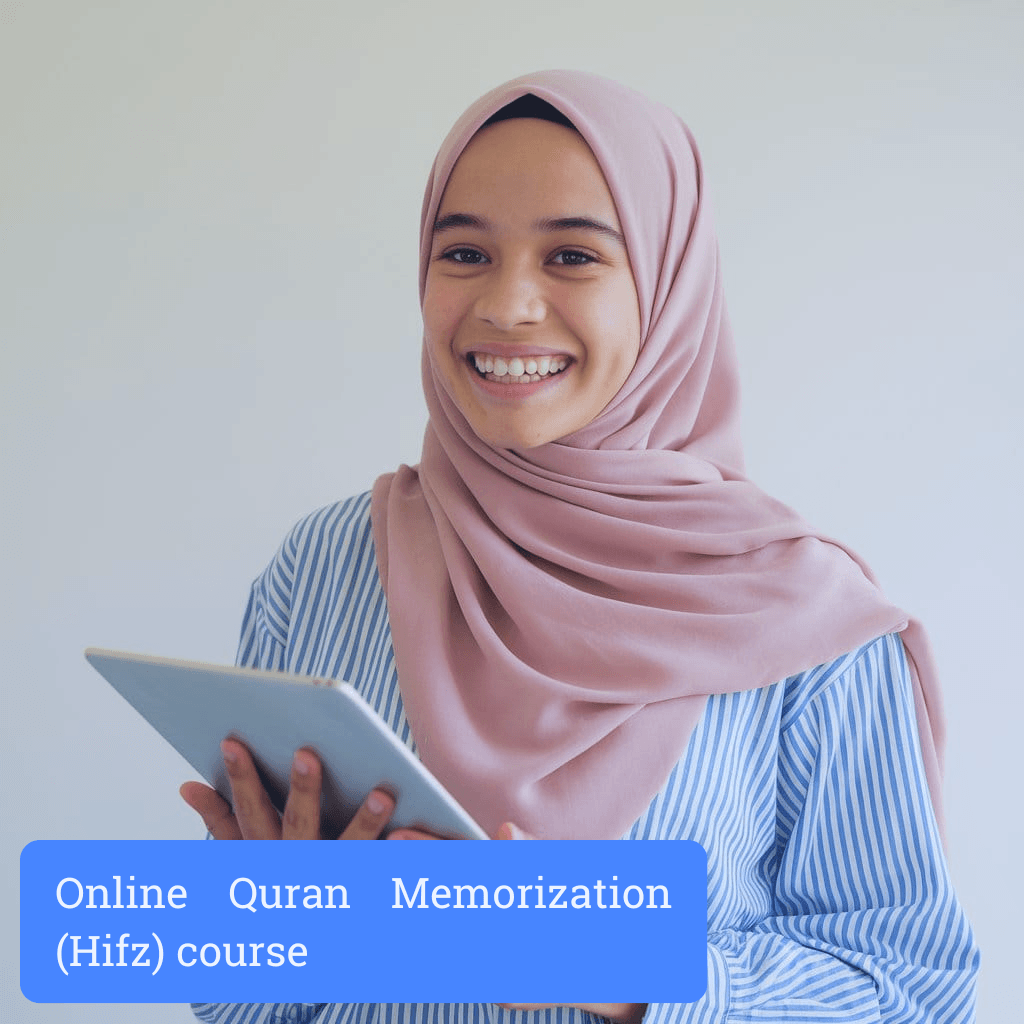 child focused on online quran memorization lessonn