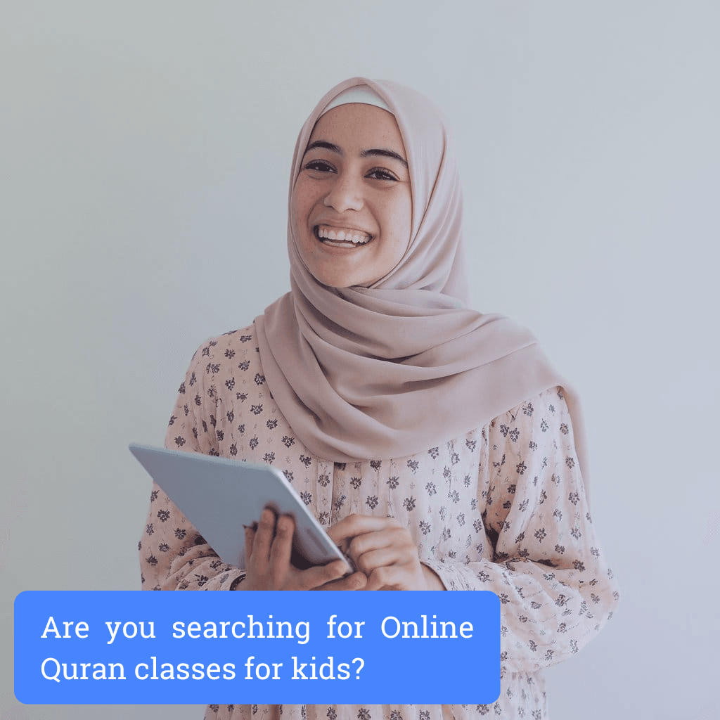 girl attending online quran classes