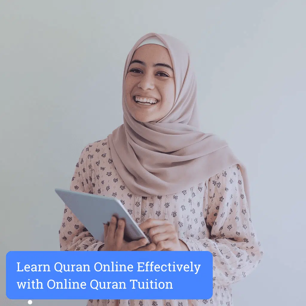 girl learning quran online effectively