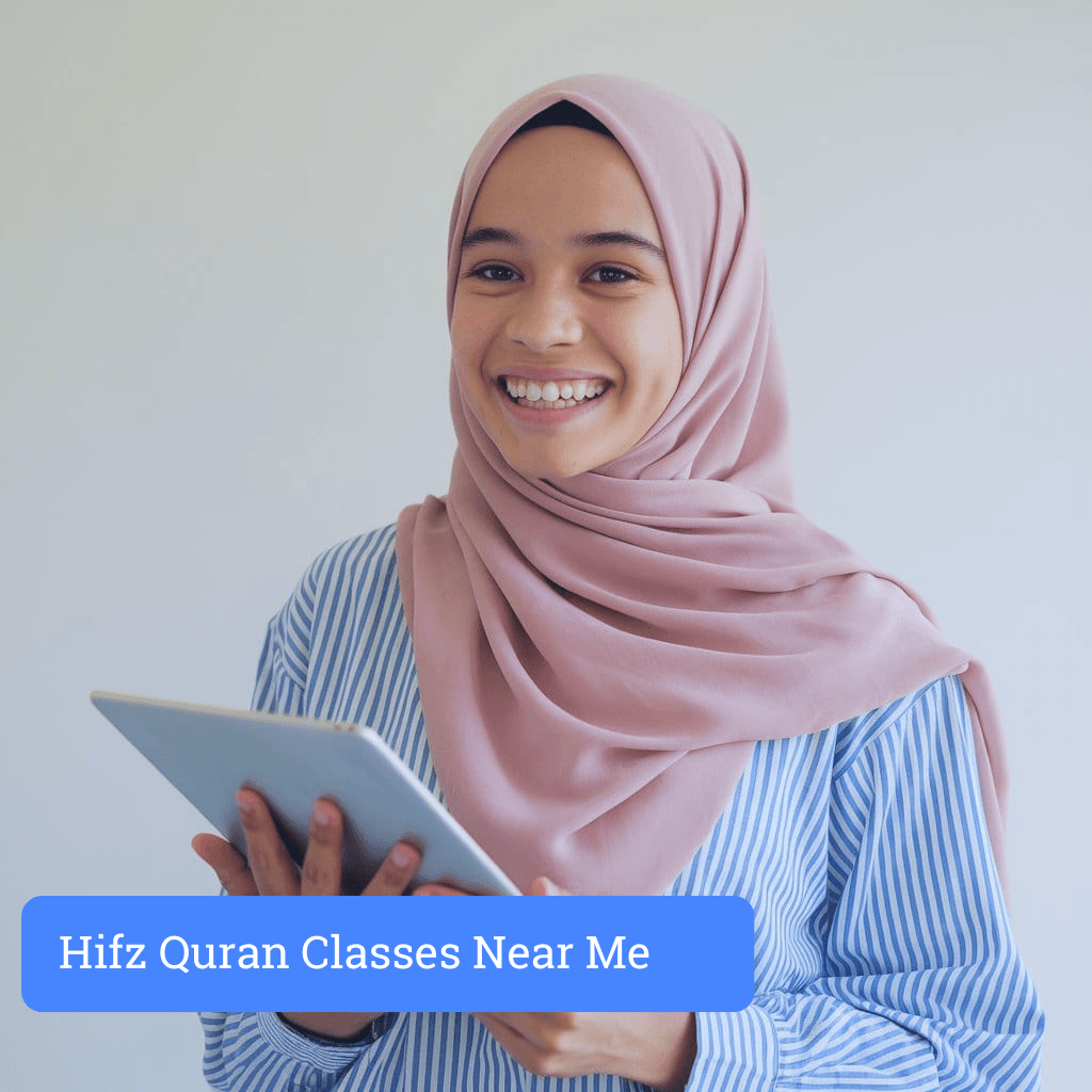 girl participating in hifz quran session near me