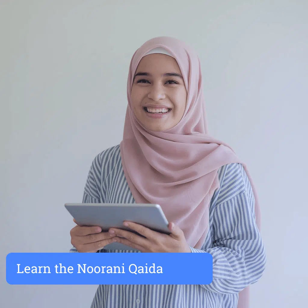 kid mastering noorani qaida for quran recitation